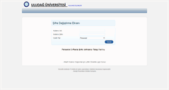 Desktop Screenshot of parola.uludag.edu.tr